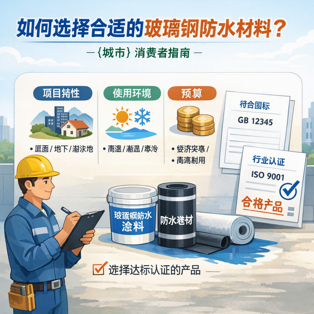 如何判定玻璃钢防水材料的合格标准？ 胡杨河 消费者指南