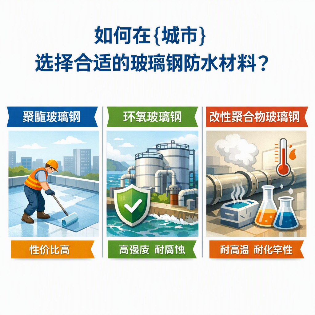 如何在胡杨河选择合适的玻璃钢防水材料?