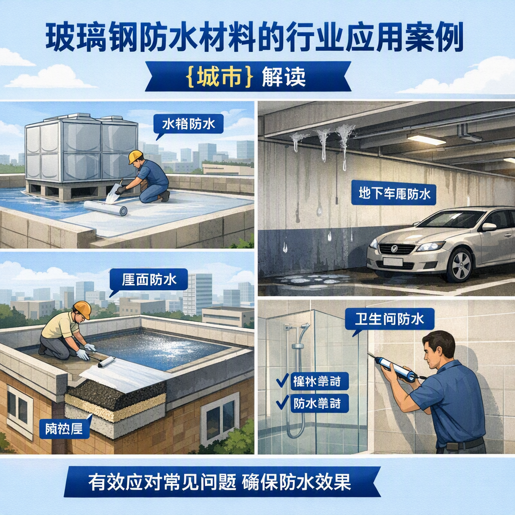 玻璃钢防水材料的行业应用案例,胡杨河解读